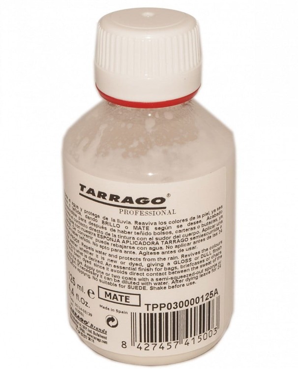 Lakier wykończeniowy do skór MAT - 125ml TARRAGO