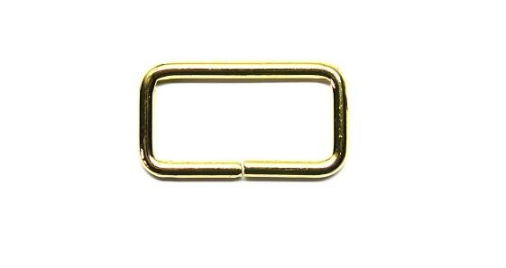 Ramka z drutu 4mm szerokość 40mm ZŁOTA 10szt