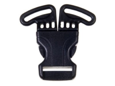 Klamra 3 -punktowa 25 mm plastik czarna – 5 szt.