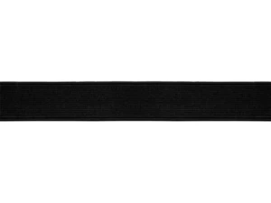 Schuhgummi 25 mm, schwarz, 5 m