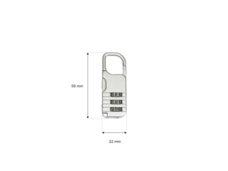 Kłódka do Walizek 22x59mm Szyfr