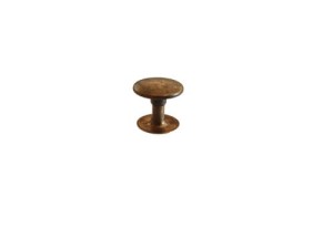 Leder-Blindniete N7 13 x 12 mm, 20 Stück, goldfarben