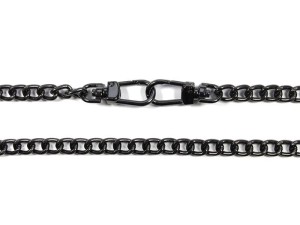 Handtaschenkette „Dewizka“, 120 cm, dunkles Nickel