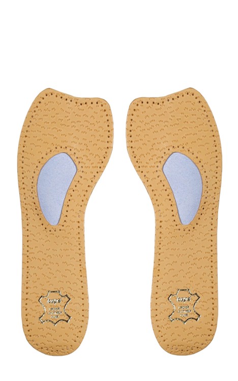 Wkładki profilaktyczne 3/4 Kaps BALLET – na płaskostopie poprzeczne, skóra owcza, pelota, miękkie przodostopie