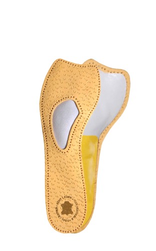 Wkładki profilaktyczne 3/4 Kaps BALLET – na płaskostopie poprzeczne, skóra owcza, pelota, miękkie przodostopie