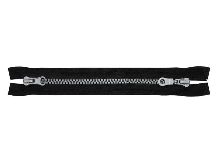Zamek błyskawiczny Rozdzielczy 75cm dwusuwakowy Czarny 5szt