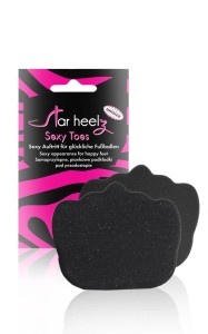Star Heelz Sexy Toes Schaumstoff-Halbsohlen, schwarz