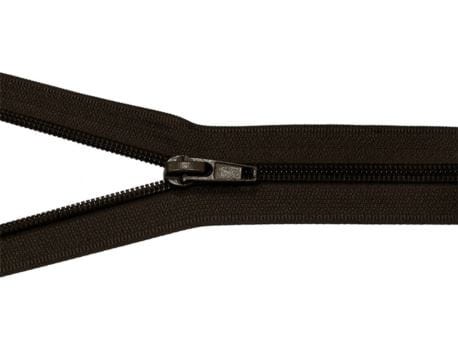Zamek błyskawiczny #5 Rozdzielczy 60cm Ciemny Brąz 5szt