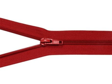 Zamek błyskawiczny #5 Rozdzielczy 45cm Czerwień 5szt