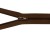 Zamek błyskawiczny #5 Rozdzielczy 85cm Brunatny 5szt