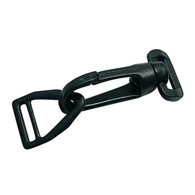 Karabinek plastikowy 20mm Czarny 10szt