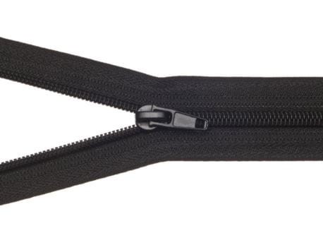 Zamek błyskawiczny #5 Rozdzielczy 40cm Czarny 5szt