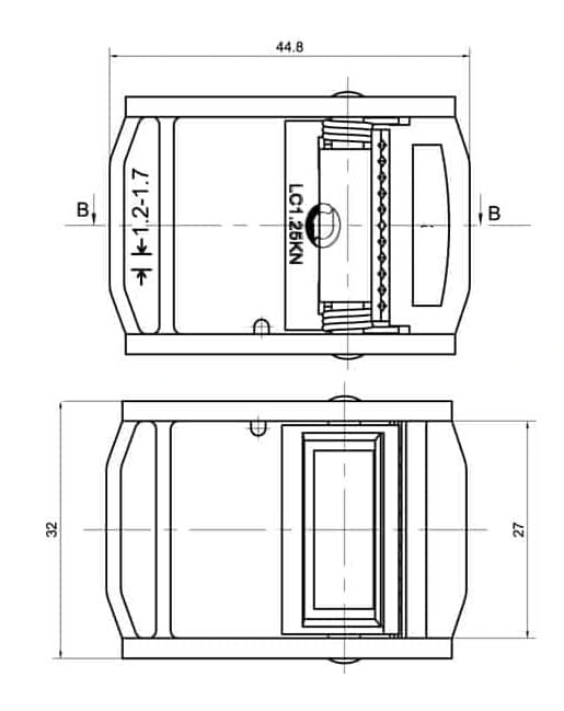 Klamra 25mm samozaciskowa do Pasów 250kg 5szt