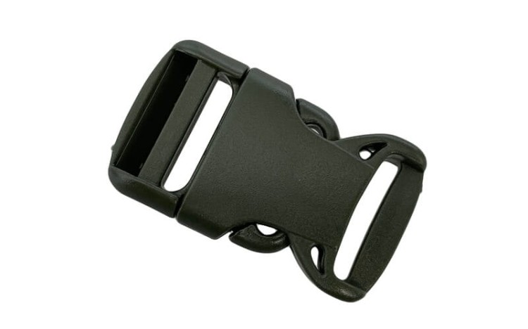 Klamra plastikowa 25mm Zieleń Wojskowa 5szt