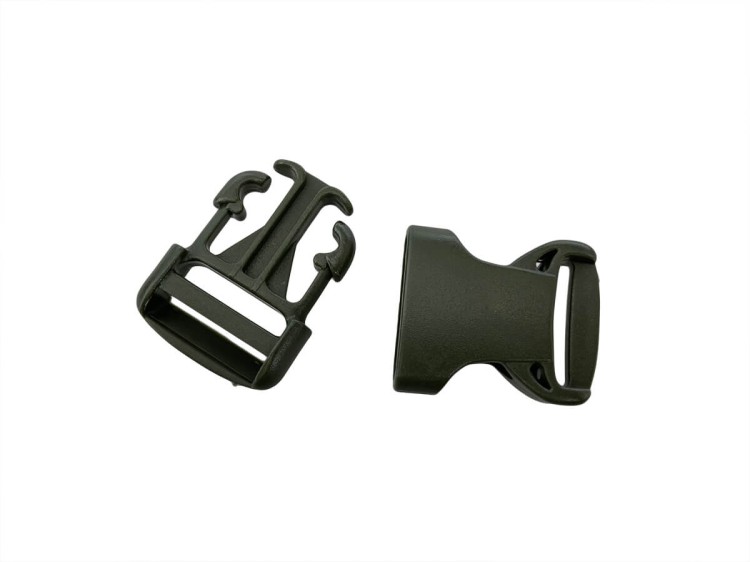 Klamra plastikowa 25mm Zieleń Wojskowa 5szt