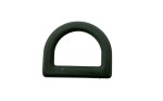 Kunststoff-Halbkreis 25 mm, Militärgrün, 10 Stück