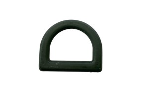 Kunststoff-Halbkreis 25 mm, Militärgrün, 10 Stück