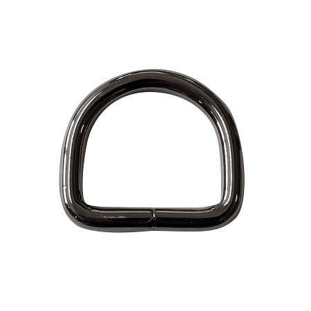 Półkole 27x25x5mm Metalowe Czarny nikiel 5szt