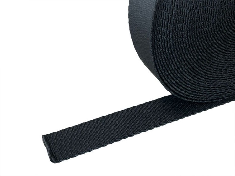 Taśma nośna 25mm/1,5mm PoliEstrowa Czarna 1T 5m