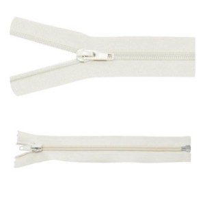 Reißverschluss Nr. 5, Trennreißverschluss, 30 cm, Hellbeige, 5 Stück 