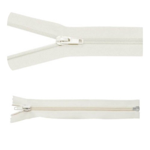 Zamek błyskawiczny #5 Rozdzielczy 40cm Jasny Beż 5szt