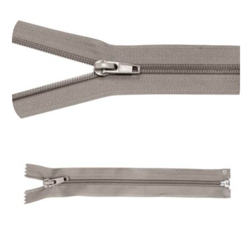 Zamek błyskawiczny #5 Rozdzielczy 50cm Jasno Szary 5szt