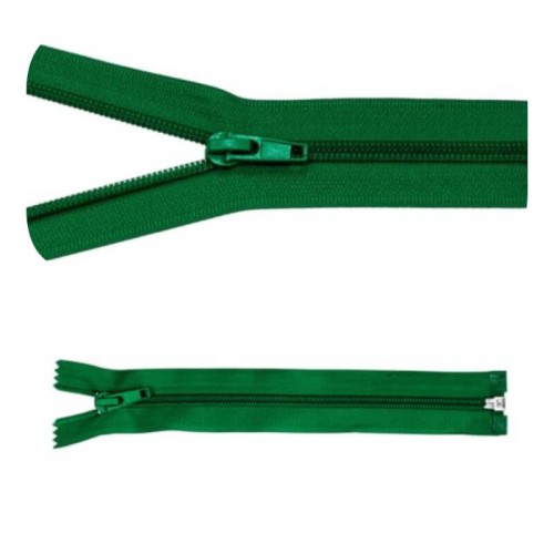 Zamek błyskawiczny #5 Rozdzielczy 30cm Zieleń 5szt