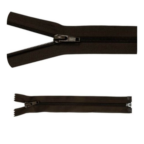 Zamek błyskawiczny #5 Rozdzielczy 70cm Ciemny Brąz 5szt