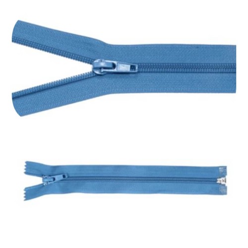 Zamek błyskawiczny #5 Rozdzielczy 30cm Niebieski 5szt
