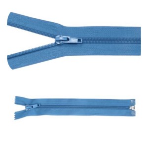 Reißverschluss Nr. 5, Trennverschluss, 75 cm, blau, 5 Stück