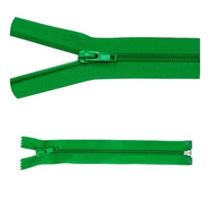 Reißverschluss Nr. 5, teilbar, 75 cm, hellgrün, 5 Stück