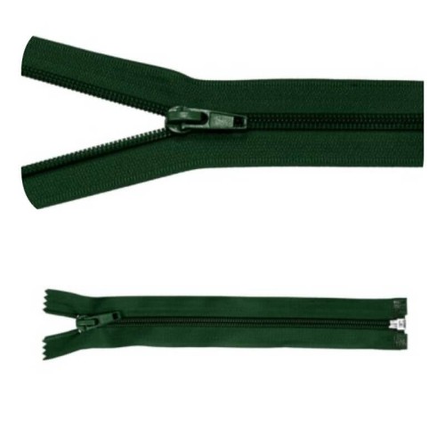 Zamek błyskawiczny #5 Rozdzielczy 35cm Ciemna Zieleń 5szt