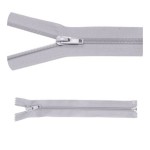 Zamek błyskawiczny #5 Rozdzielczy 70cm Popiel 5szt
