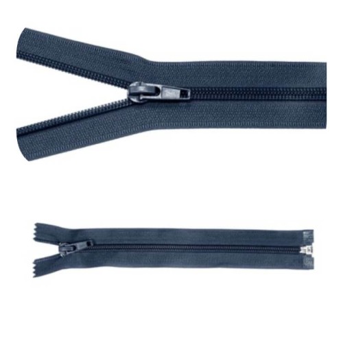 Zamek błyskawiczny #5 Rozdzielczy 55cm Ciemny Niebieski 5szt