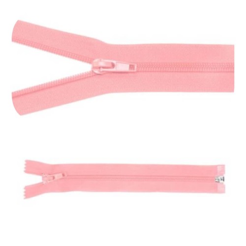 Zamek błyskawiczny #5 Rozdzielczy 50cm Pudrowy Róż 5szt