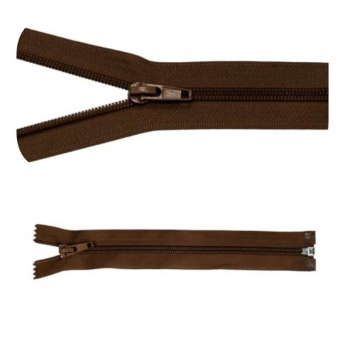 Zamek błyskawiczny #5 Rozdzielczy 50cm Brunatny 5szt