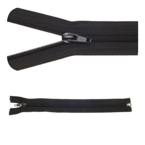 Zamek błyskawiczny #5 Rozdzielczy 25cm Czarny 5szt