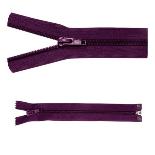 Zamek błyskawiczny #5 Rozdzielczy 25cm Ciemny Fiolet 5szt