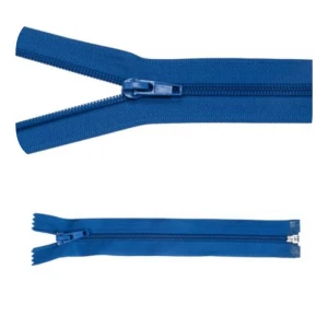 Reißverschluss Nr. 5, Trennreißverschluss, 75 cm, Kornblumenblau, 5 Stück