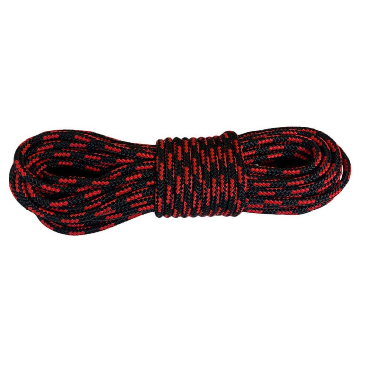 Lina Polipropylenowa Rdzeń 10mm Czarno/Czerwona 5m