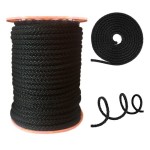 Kordelseil 6mm Polypropylen Schwarz 50 Meter