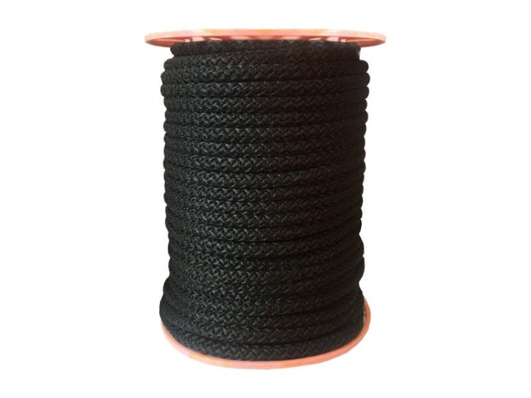 Sznur Lina 6mm Polipropylen Czarna 50mb