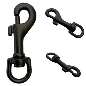 Karabiner 11 x 53 mm, schwarz, seidenmatt, rostfrei