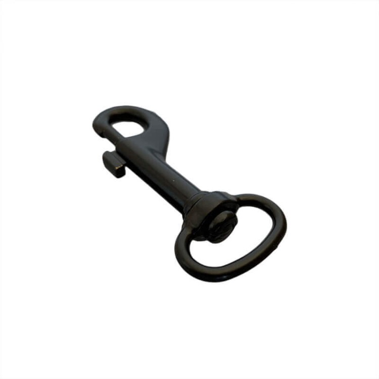 Karabinek 20x66mm karabińczyk Czarny Półmat Nierdzewny