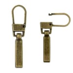 Anhänger zur Reparatur des Reißverschlusses, St. Gold, 2 Stück