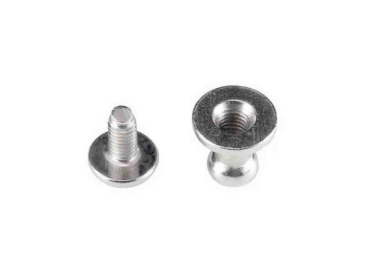 Śrubka Kulka Knopik Nit 5/4/8 mm Srebrny 5szt
