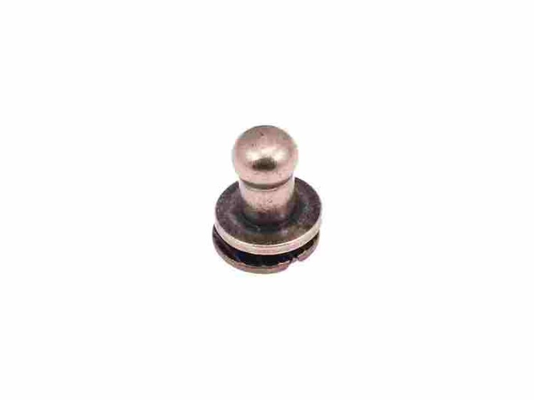 Śrubka Kulka Knopik Nit 5/4/8 mm Stare Złoto 5szt