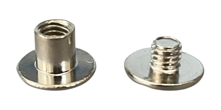 Nity skręcane Śrubka 8mm Srebrny 5szt