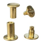 Drehnieten Schraube 10mm Gold 5St