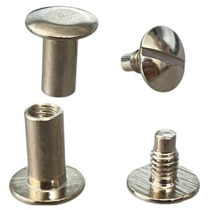 Schraubnieten, 10 mm, silberfarben, 5 Stück